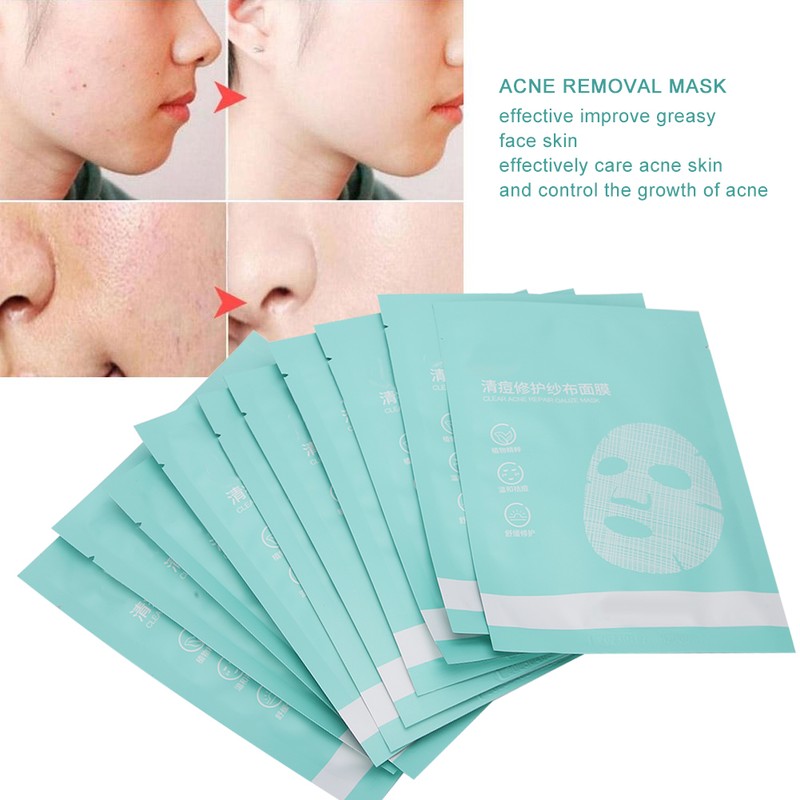 10pcs 25ml Acne Removal Mask Soothing Repairing Oil Control Moisturizing