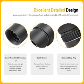 Astromania Telescope Eyepiece 8mm, Wide Angle 58 Degree Apparent Field Planetary Eyepiece for 1.25 inch Astronomy Telescope & Filter, Fully Multi-Coated Telescope Accessory for Planetary Observation