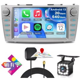 YuanTing For Toyota Camry 2007-2011 Carplay Android 13 Auto Car Radio Stereo GPS Navi CAM