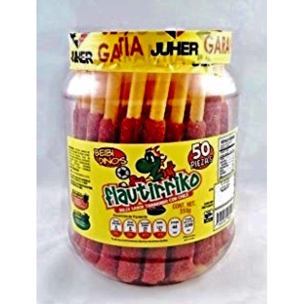 Flautirriko Tarugos Tamarindo Tamarind Candy Sticks 50 Pcs 550g Always Fresh