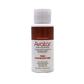 Avatar Semi Permanent Hair Color Rinse, 7280, Chameleon Red, 2.1oz