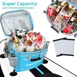 MORXPLOR Waterproof PVC Material Paddleboard Cooler Deck Bag,40 cans Sup Deck Cooler Bag,Cooler Bag for Paddleboard,Lunch Box Cooler Insulated Bag for Camping,Kayak