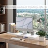 LA QUEENIE Monitor Stand Riser,Wood & Acrylic Computer Monitor Stand