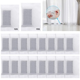 Curtain Weights for Wind Drapery Weights Bottom No Sew Covered Drapery Lead Window Pendant for Home Room Outdoor Curtain Accessories(16 Pieces)