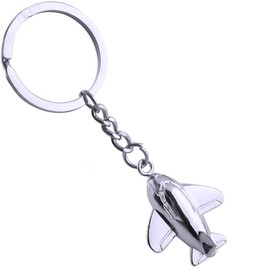 ODETOJOY Metal Fighter Plane Keychain Charm Key Holder Key Chain Souvenir Thank You Gift Battleplane F16 Fighter Model (Plane keyring)