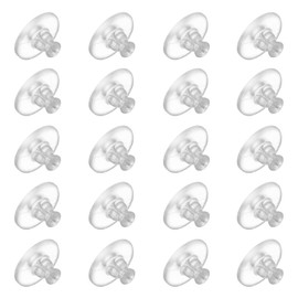 20pcs Earring Backs Rubber,Soft Clear Earring Backs for Studs,Hypoallergenic Earrings Backs Replacement Safety Back Stoppers