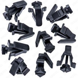 Rexka 10pcs Grille Clip Bumper Cover Retainer Fastener Compatible with Nissan Infiniti 76882-0M060 Titan 240SX Altima Cube Frontier Krom SL Murano NV Pathfinder Xterra FX35 FX45 G35 M35 M45 Q45