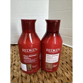 Redken FRIZZ DISMISS Shampoo and Conditioner 10.1 oz Duo Set for Frizzy Hair NEW
