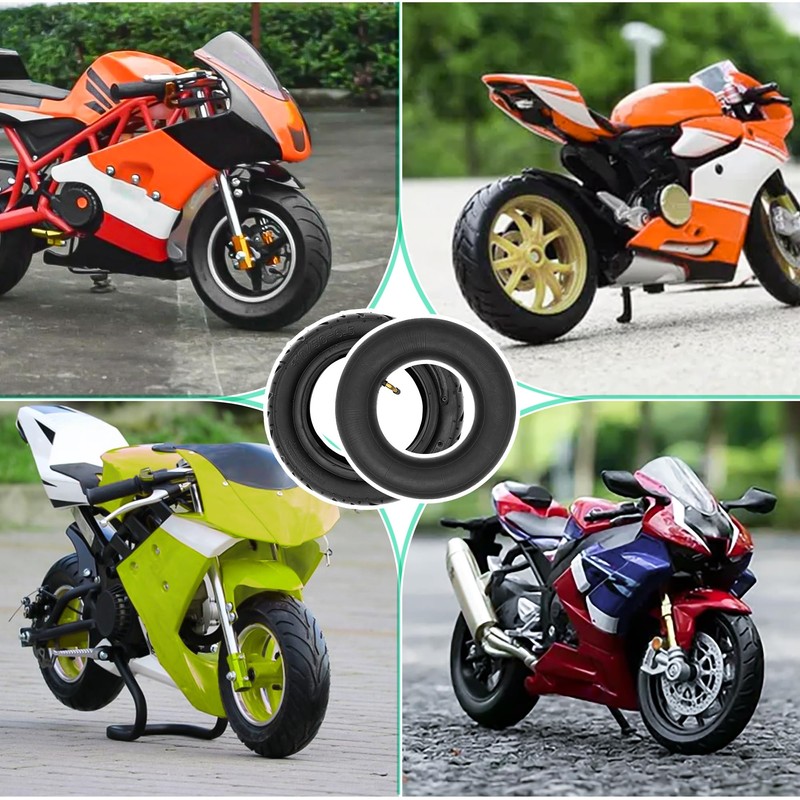 110/50-6.5 Tire and Tube,For 38cc 47cc 49cc Mini Pocket Rocket