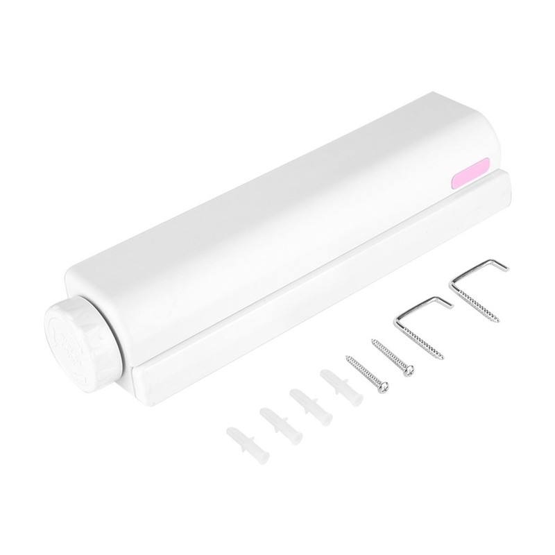 Nikou Retractable Washing Line, 3.2 m 4-Wire Clothes Airer, Wall