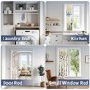 YNL White Shower Curtain Rod 32-64 Inch(2.7-5.33ft), Non-Slip, Never Rust,
