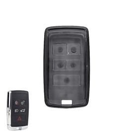 Holy Feather Premium Lightweight TPU fit for Range Rover Key Fob Cover - Soft & Elastic, No Signal Obstruction - Original Car Remote Control Key Mold Opening(Smoke Color)