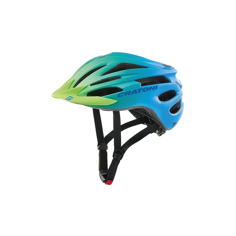 Cratoni Unisex - Adult Pacer Jr Helmet, Matte Green/Blue, M