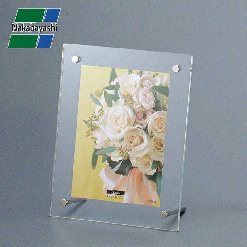NAKABAYASHI ACS-2L Acrylic Picture Frame, Standing Type, 2L Format
