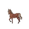 Tan/Bay Horse - Facing Left - Animals - Embroidered Iron