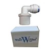 1/10.2 cm Winkelverschraubung mit Steckverbindung für Wasserfiltergehäuse mit 1/4 Zoll
