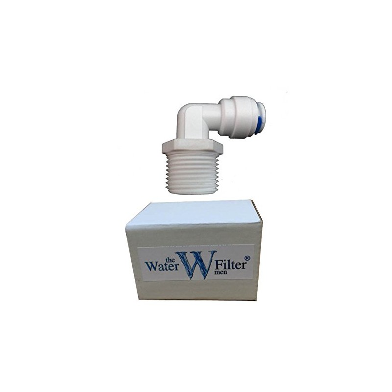 1/10.2 cm Winkelverschraubung mit Steckverbindung für Wasserfiltergehäuse mit 1/4 Zoll