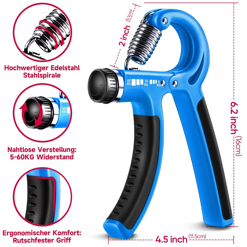 Hand Exerciser for Strengthening Forearm Grip Training Set - Pack