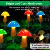 ReyeeInc Solar Garden Decor Lights, Solar Powered Mushroom Outdoor Waterproof