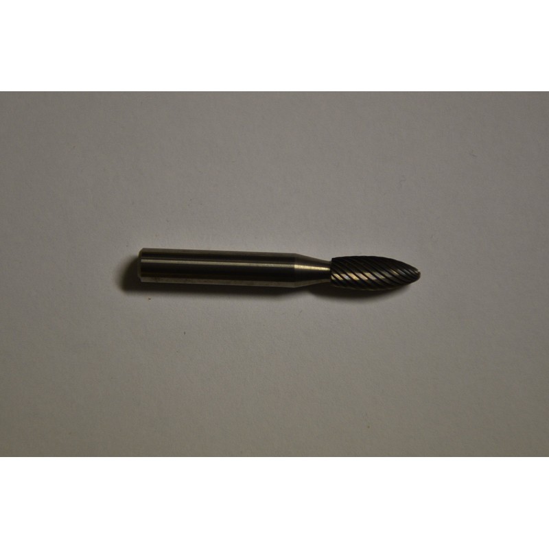 SH-1 Single Cut Carbide Burr Die Grinder Bit 1/4" x