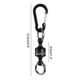 Magnetic Carabiners, 2/ 4Pcs Magnetic Net Release Quick Release Keychains for Fishing, Camping, Hiking, Biking