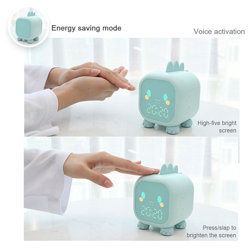 Kids Alarm Clock Cute Dinosaur Digital Alarm Clock for Kids