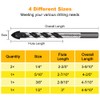Concrete & Masonry Professional Drill Bit Set (5PCS) for Glass/Brick/Plastic/Cement/Wood/Tile/Etc,