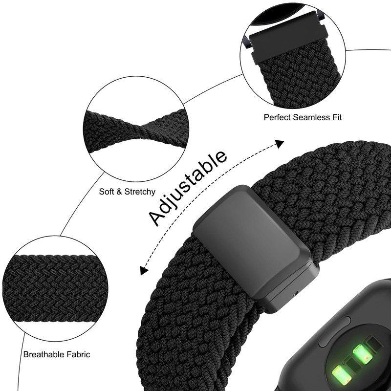 18mm Braided Band Compatible With Garmin Venu 3S / Venu