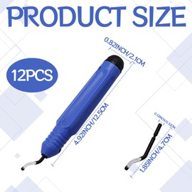 Deburring Tool for Resin,11 Pcs De Burr Tool Set,Resin Trimmer with 10 Pcs Deburring Blades,Bur Tool Professional,Pipe Deburring Tool for Metal,Pipe Deburrer for Family Manual Deburring Too