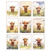 BigWig Prints Baby Highland Cow Nursery Wall Art - Highland