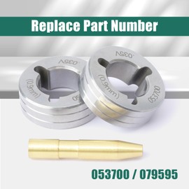 YUXIVCNE 2 PCS 053700 Drive Roll Kit Compatible with Millermatic 200 210 212 250 251 252 Welder Replace 079595, 035" V-Groove