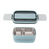 Double Layer Bento Box 316 Stainless Steel Compartment Portable Lunch