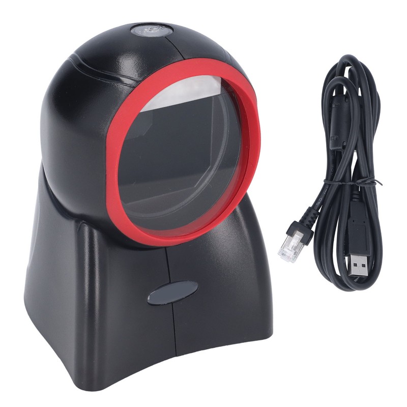 Desktop Barcode Scanner 1D 2D Omnidirectional Hands Free USB Wired