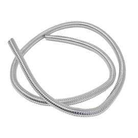Motorcycle Protective Chrome Spiral Wrap for Cable Wire Tidy Hose Custom Motorbike Cruiser Cover 7mm x 1m Long Wire Management Split Sleeve Cord
