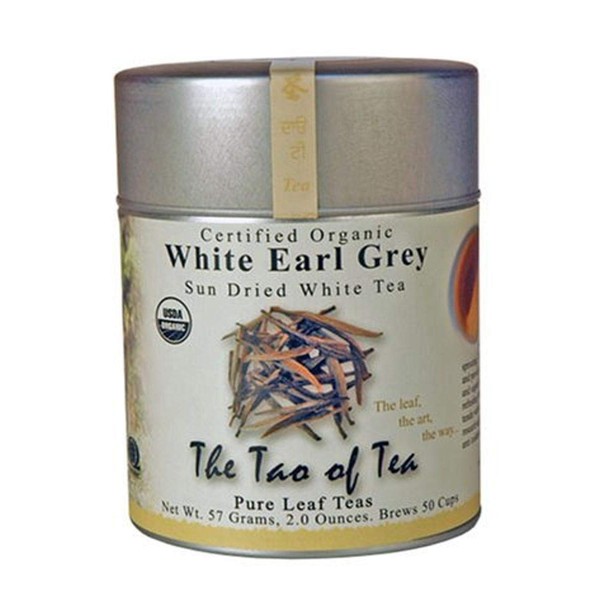 The Tao of Tea, White Earl Grey Sun-Dried White Tea, Loose Leaf, 2-Ounce Tins (Pack of 2)
