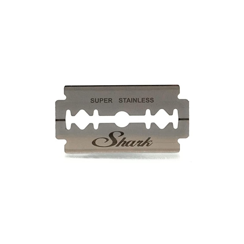 Shark Super Stainless Steel Razor Double-edged Replacement Blades, 100 Pieces