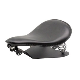 YHMOTO 13" Cushion Motorcycle Solo Seat Spring w/Seat Base Black Replacement for Harley Honda Shadow Spirit ACE VT 1100 750 Yamaha Kawasaki Suzuki Sportster Bobber Chopper