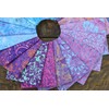 LoudElephant Cotton Tie Dye Fabric Bundles Pre Cut 40 Pieces