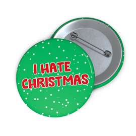 Funny Christmas Pin Badge Gift - Rude Xmas Badge - Secret Santa Gift for Men Women Work - Mum Dad Husband Wife Sister Brother Best Friend - 59mm