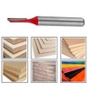 2pcs Router Bit 1/4" Shank 1/8" Cutting Dia Single Straight