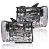 LQI Headlights Assembly Compatible with GMC Sierra 1500 2007-2013/Fit for
