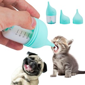 Puppy Bottles for Nursing，Kitten Bottles for Nursing，Pet Feeding Bottle，(Cyan- 20ml)