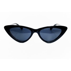 O2 Eyewear A3329 Clout Goggles Cat Eye Vintage Mod Style Retro Kurt Cobain Sunglasses (BLACK, 51)