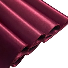 Counfeisly 1 Pack Square Tablecloth Stain Resistant Wrinkle Free Silkly Soft Table Cloth, Satin Dining Table Cloths for Dining Room, Indoor and Outdoor Use, 52 x 52 Inches, Burgundy