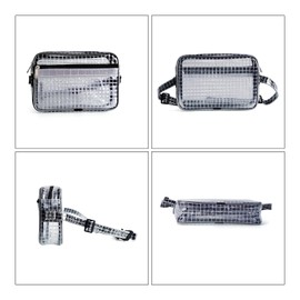 NOTAG Transparent Bag, Engineer, PVC Pouch, Clean Bag, Anti-Static, Waterproof, Durable, Tool Bag, Clean Room, Visible Contents, For Work, Construction, Work, Fluorescent Band Included, clear