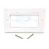 MainCore UK Standard Faceplate Gang White Brush for Cables Exit/Wall
