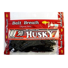 Bait Breath Worm Lure U30 Bug Flap Husky #147 Dark Red/Blue