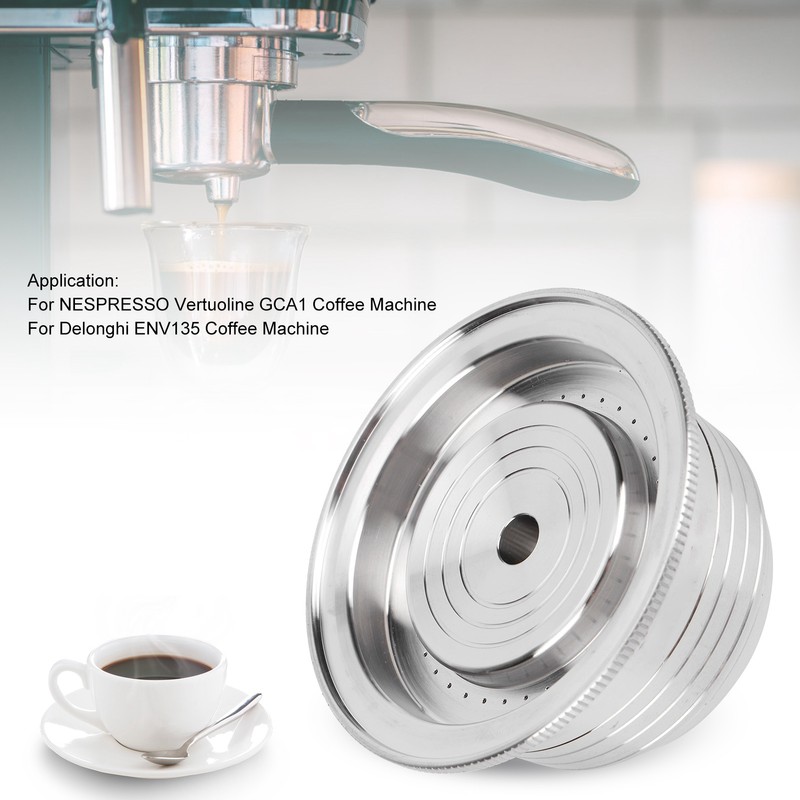 230ml Coffee Capsule 304 Stainless Steel Hemispherical Filter for Nespresso