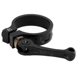 41mm Bike Seat Post Clamp CNC Aluminium Alloy Bicycle Quick Release Seatpost Collar for Folding BikesBlack