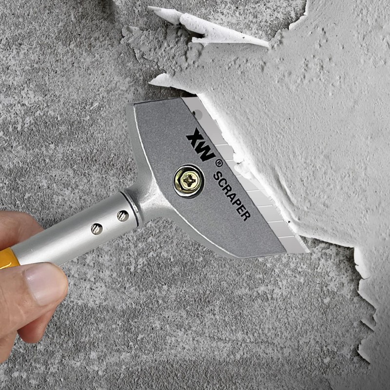 XW Razor Blade Scraper with Adjustable Handle, 23" Long Handle